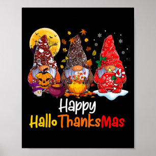 Póster Navidades del Día de Acción de Gracias de Hallowee