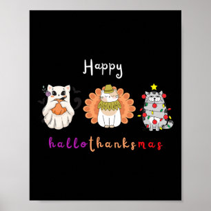 Póster Navidades del Día de Acción de Gracias de Hallowee