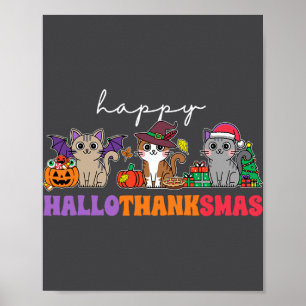 Póster Navidades del Día de Acción de Gracias de Hallowee