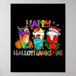 Póster Navidades del Día de Acción de Gracias de Hallowee