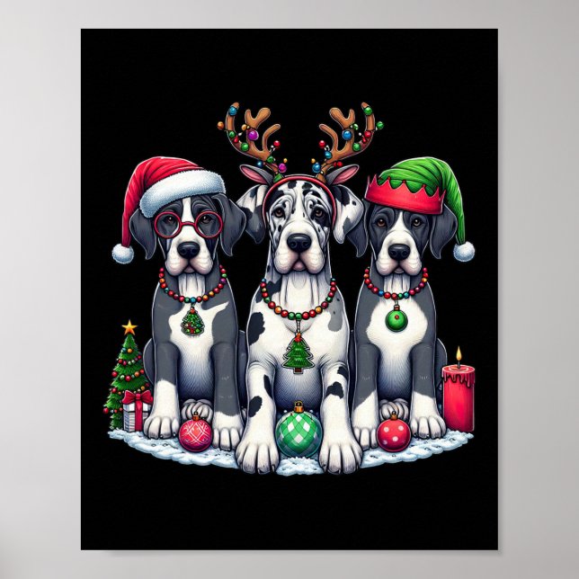 Póster Navidades del Elf de los Renos Cuitos (Frente)
