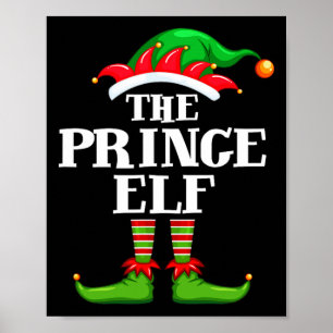 Póster Navidades del grupo familiar Prince Elf Matching F