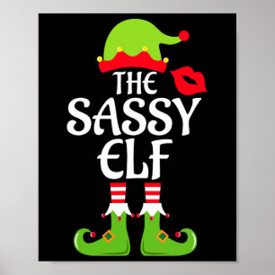 Póster Navidades del grupo familiar Sassy Elf Mating Fies