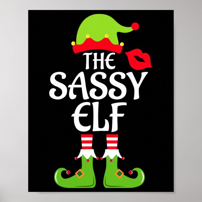 Póster Navidades del grupo familiar Sassy Elf Mating Fies (Frente)