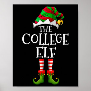 Póster Navidades del grupo Pajama de College Elf Fun Mati