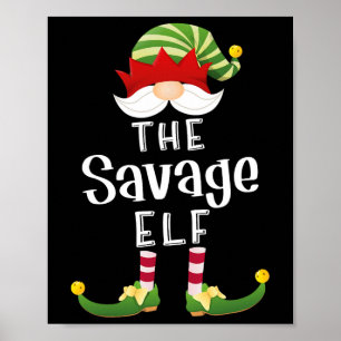 Póster Navidades del grupo Savage Elf Fiesta Funny Pajama