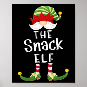 Póster Navidades del grupo Snack Elf Funny Fiesta Pajama