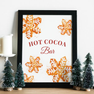 Póster Navidades del Hot Cocoa Bar Gingerbread Cookies
