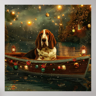 Póster Navidades del Hound de Basset