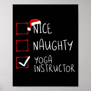 Póster Navidades del instructor de yoga de Niza
