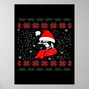 Póster Navidades del Pastor Alemán