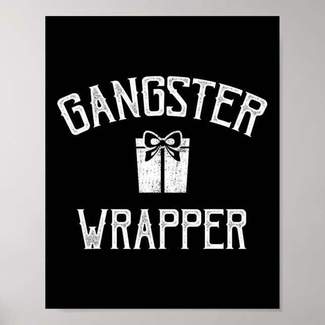 Póster Navidades del rapero de Wrapper de Gangster (Frente)