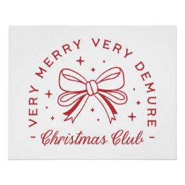 Póster Navidades Demure coqueta estética