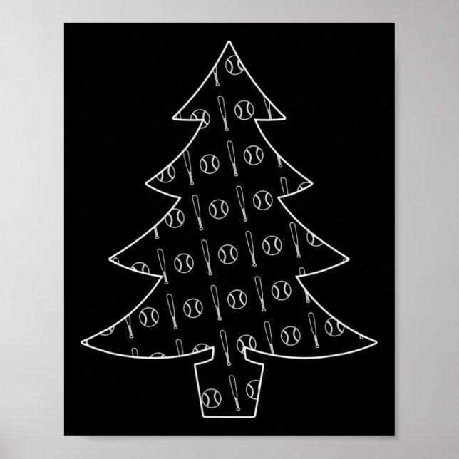 Póster Navidades Deportivos Ball Y Bat Collage (Frente)