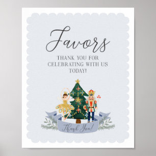 Póster navidades desnudos azules  bebé favores de ducha s