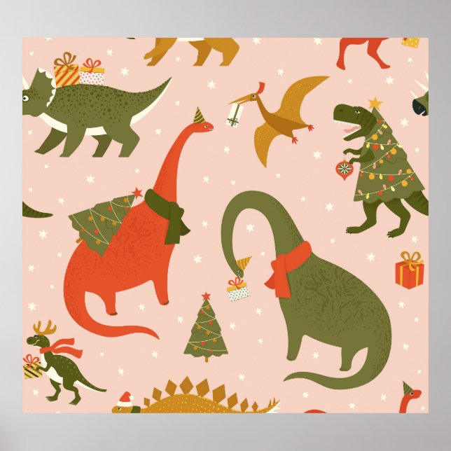 Póster Navidades Dino Fiesta: Tree Rex (Frente)