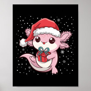 Póster Navidades divertidos Axolotl Xmas Axolotl Para Hom