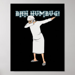 Póster Navidades divertidos Carol Dabbing Scrooge Nightgo