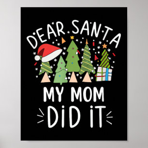 Póster Navidades divertidos citan declaraciones de mi mam