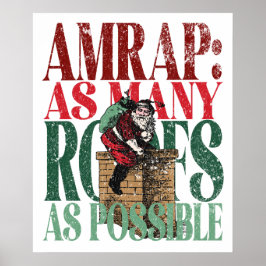 Póster NAVIDADES divertidos de AMRAP versión de los térmi