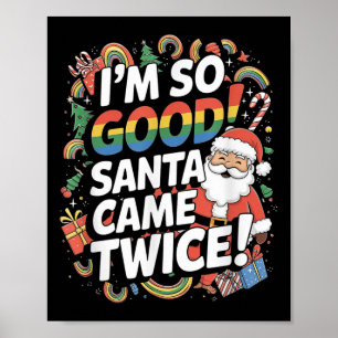 Póster Navidades divertidos de Gay Santa Claus Lgbt Pun P