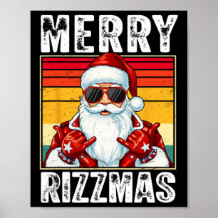 Póster Navidades divertidos de la escuela de Feliz Rizzma