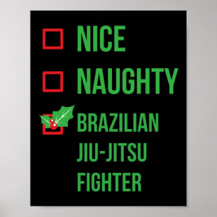 Póster Navidades divertidos de Pajama, luchador brasileño