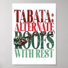 Póster NAVIDADES divertidos de TABATA Versión de los térm
