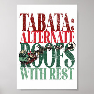 Póster NAVIDADES divertidos de TABATA Versión de los térm