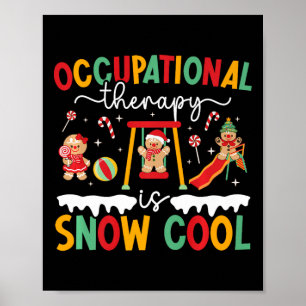 Póster Navidades divertidos de terapia ocupacional ocupac