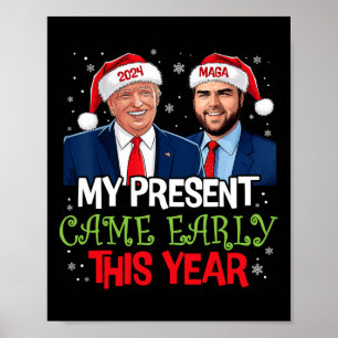 Póster Navidades divertidos de Trump llegaron a comienzos
