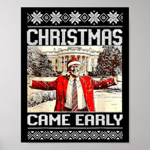Póster Navidades divertidos de Trump llegaron a comienzos