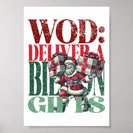 Póster Navidades divertidos de WOD versión de los término