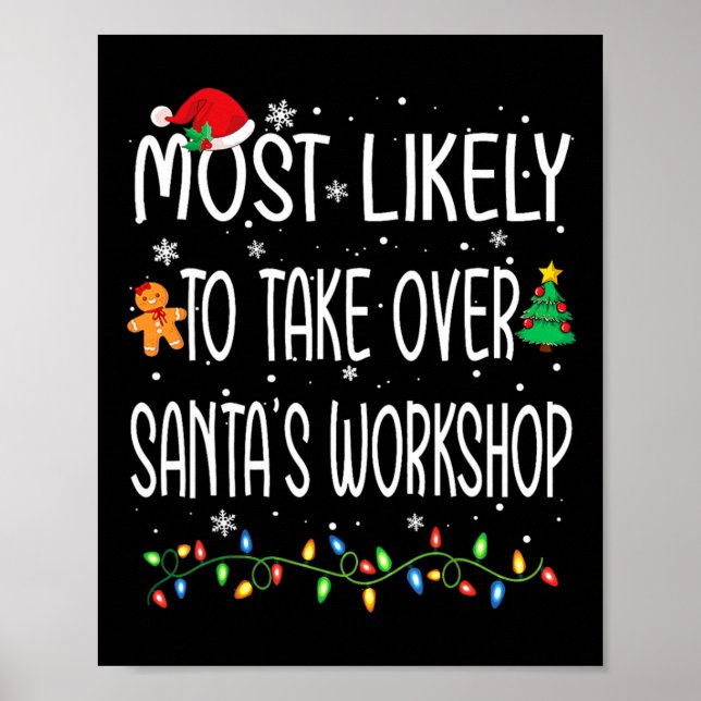 Póster Navidades divertidos muy probablemente se harán ca (Frente)