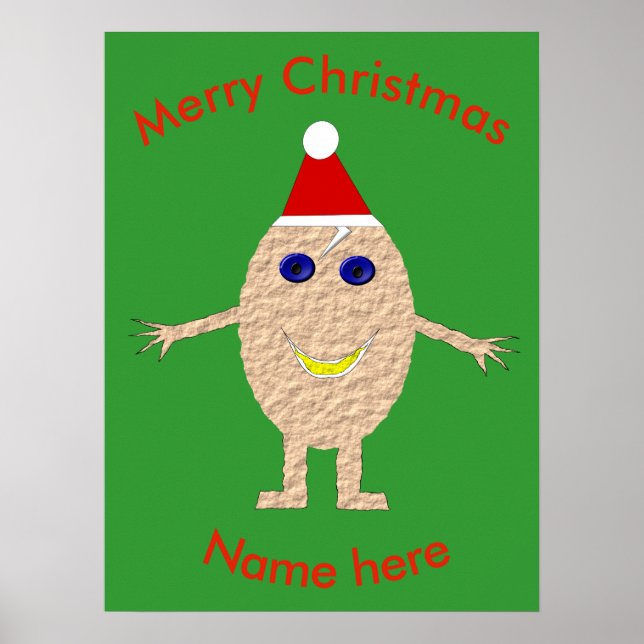 Póster Navidades divertidos Poster de huevos (Frente)