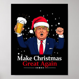 Póster Navidades divertidos que Trump vuelve a hacer gran