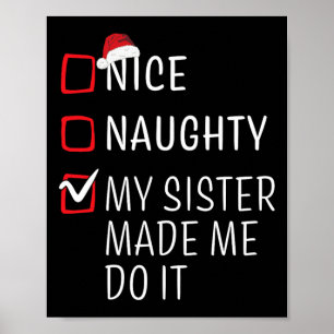 Póster Navidades divertidos y bonitos familia Pajama Homb