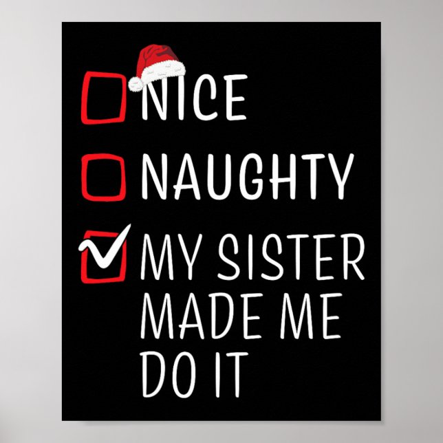 Póster Navidades divertidos y bonitos familia Pajama Homb (Frente)