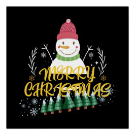 Póster Navidades divertidos y coloridos desean un diseño