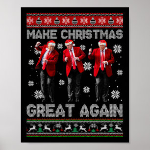 Póster Navidades Donald Trump presidente 2024