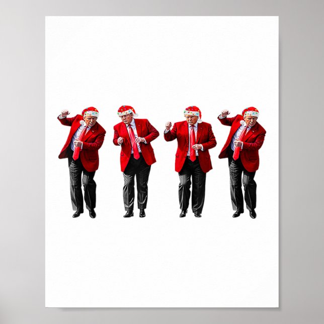 Póster Navidades Donald Trump presidente 2024 (Frente)