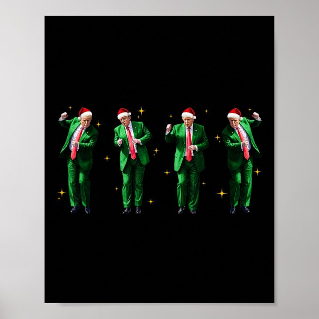 Póster Navidades Donald Trump presidente 2024 (Frente)