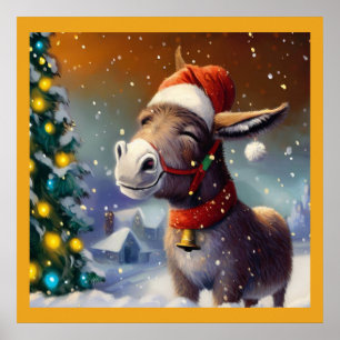 Póster Navidades Donkey 1