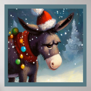 Póster Navidades Donkey 2