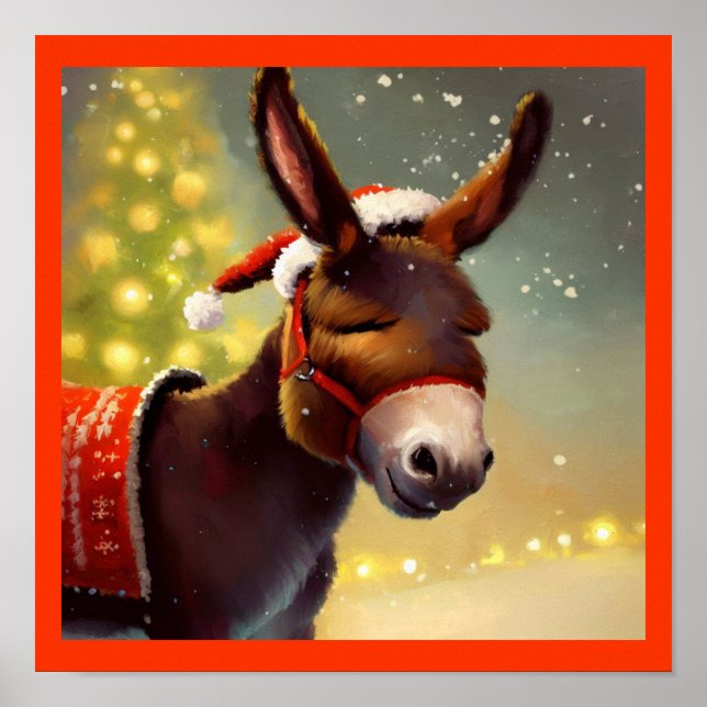 Póster Navidades Donkey 4 (Frente)