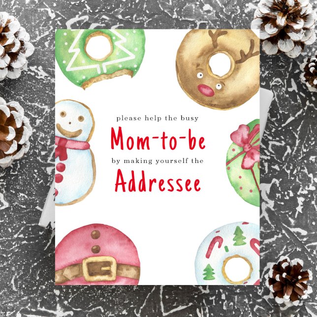 Póster Navidades ducha de bebé de invierno Mamá a ser dir (Subido por el creador)
