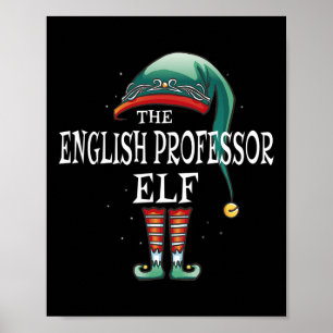 Póster Navidades Elf Job del profesor inglés