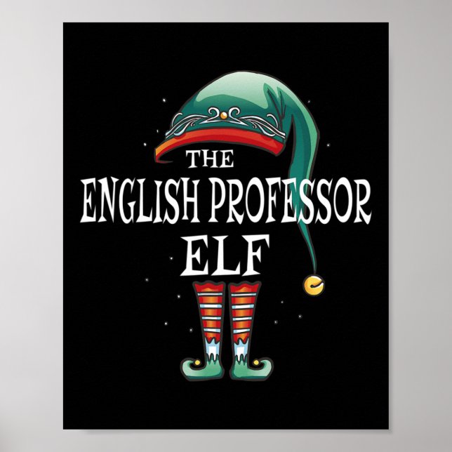 Póster Navidades Elf Job del profesor inglés (Frente)