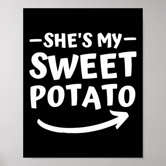 Póster Navidades, ella es mi batata dulce, yo estoy coinc (Frente)