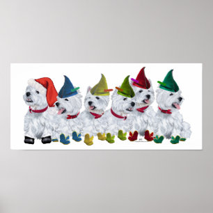 Póster Navidades Elves